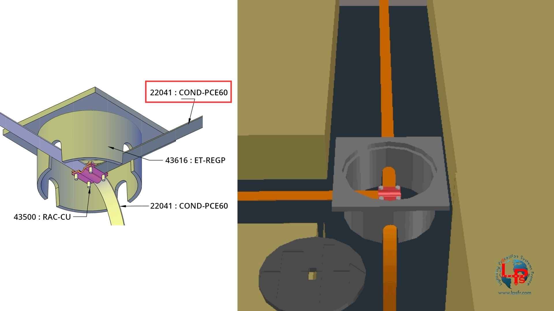 Conducteur De Descente M plat Cuivre tam 30x2 Mm