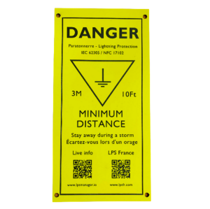 Danger plate for earth connection