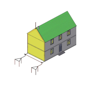 Pack de protección contra el rayo para viviendas unifamiliares con pararrayos con dispositivo de cebado
