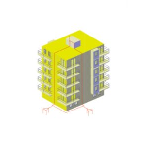 Kit protection foudre bâtiment tertiaire moins de 30m — paratonnerre IEC 62305